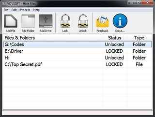 VovSoft Hide Files 7.5 Türkçe