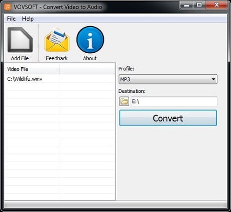 VovSoft Convert Video to Audio v1.3