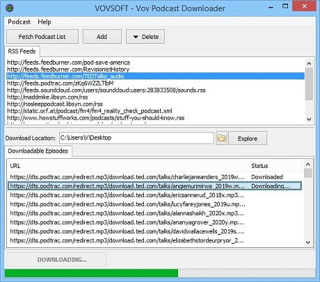 VovSoft Podcast Downloader v2.4