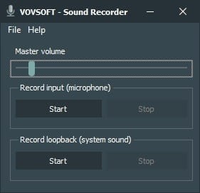 VovSoft Sound Recorder v1.0
